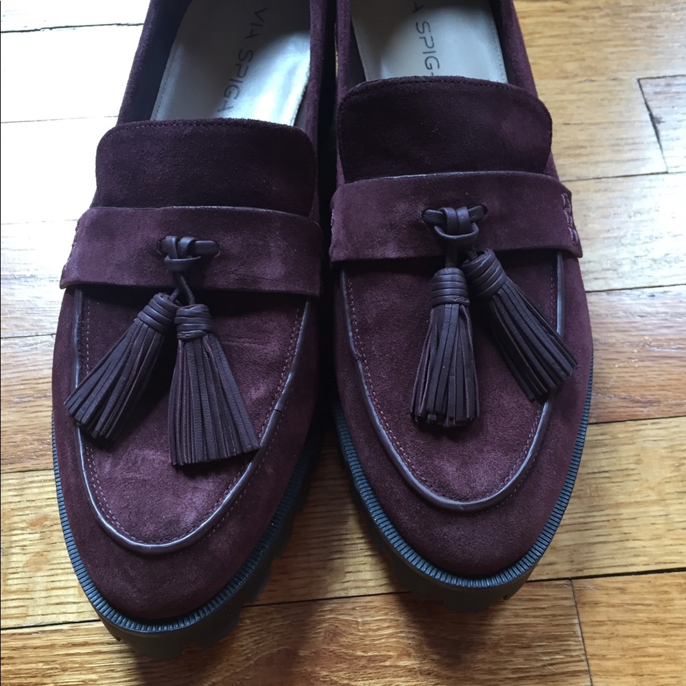 Giada Tassel Platform Slip-On Loafer - Via Spiga